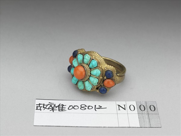 綠松石花形戒指