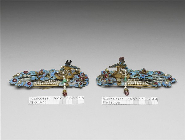 鳳吹牡丹鈿花 (一組十件)