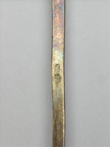 銀鍍金鑲雙囍翠玉簪