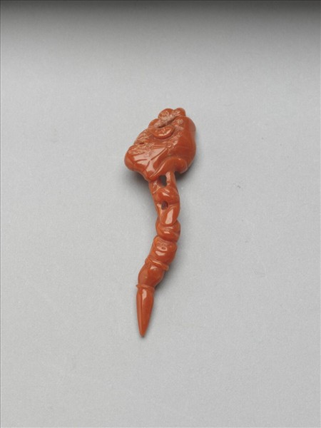 珊瑚蓮葉蓮藕簪