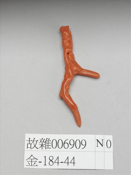 珊瑚花鳥紋簪花