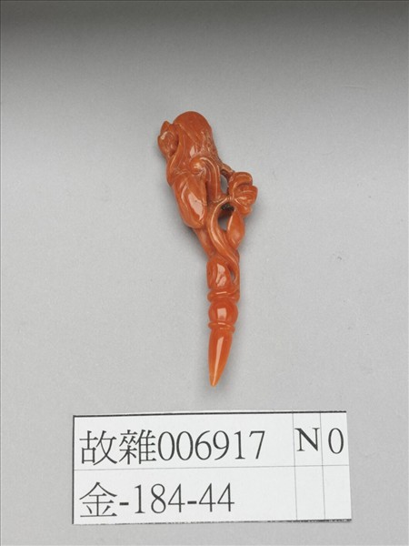 珊瑚蓮葉紋簪花