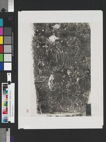 東漢山東金鄉朱鮪祠堂石刻畫像拓片（八）