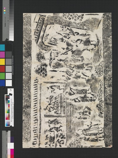 唐佛祖故實刻石墨拓本