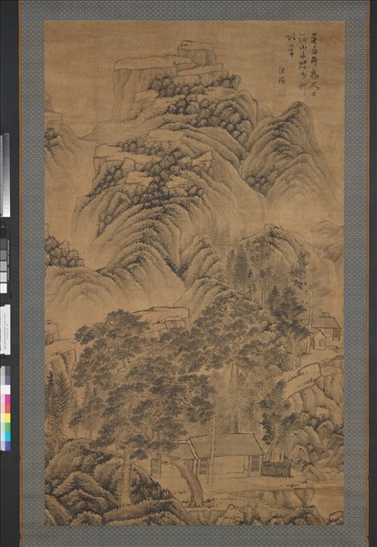 清汪琬山水　軸