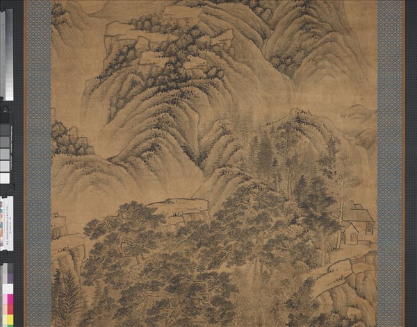 清汪琬山水　軸