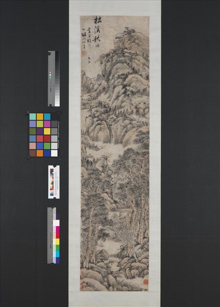 清羅牧松溪秋泊　軸