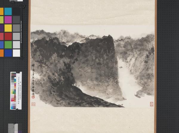 民國傅抱石西陵峽圖　軸