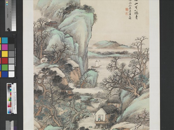 民國吳石僊春景山水　軸