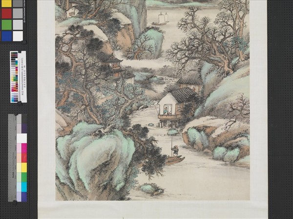 民國吳石僊春景山水　軸