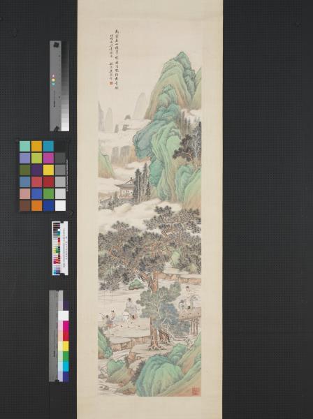 清吳穀祥春山翠黛　軸