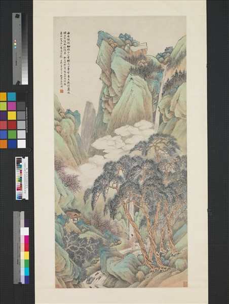 清吳穀祥溪南訪隱　軸