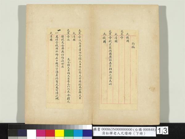 清松禪老人尺牘（下冊）　冊