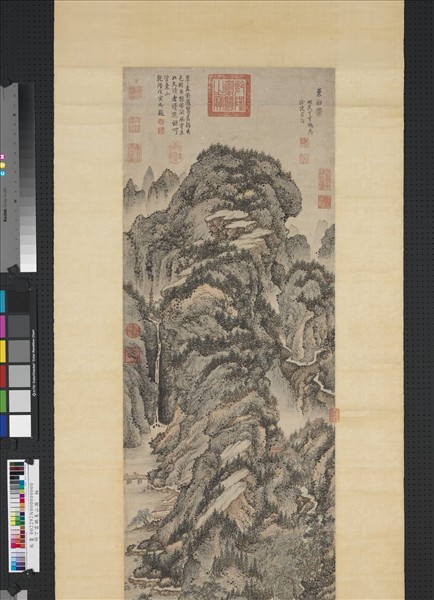 明丁雲鵬東山圖　軸