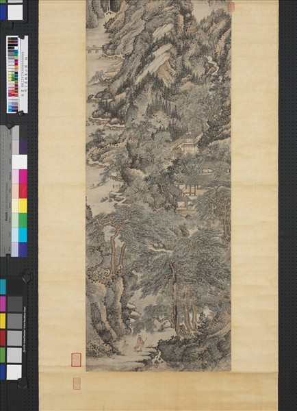 明丁雲鵬東山圖　軸