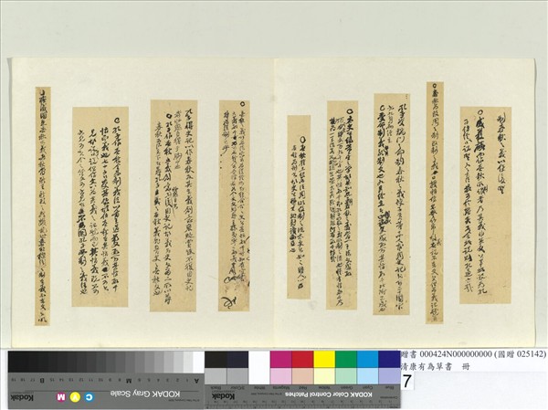 清康有為草書　冊