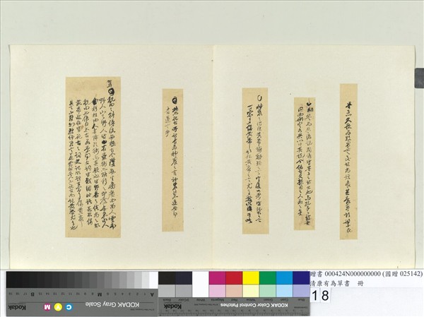 清康有為草書　冊