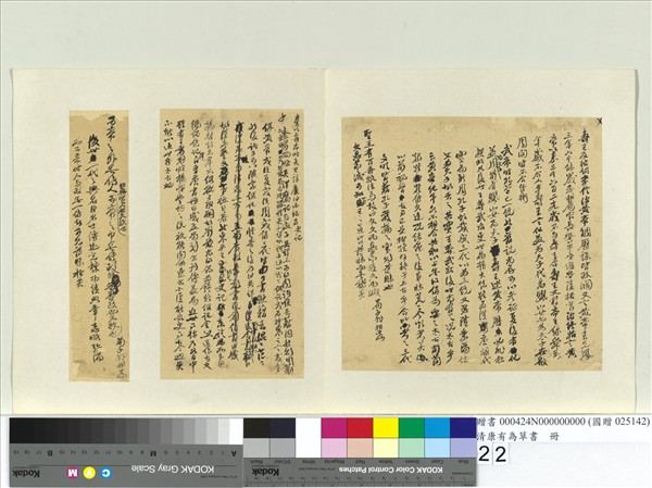 清康有為草書　冊