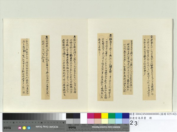 清康有為草書　冊