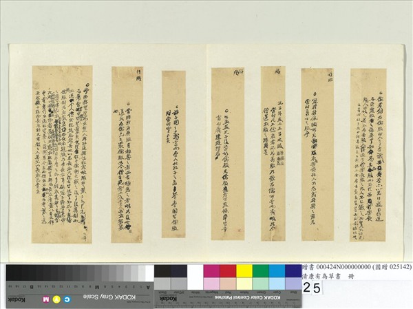 清康有為草書　冊