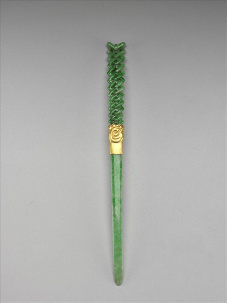 翠玉鏤空簪