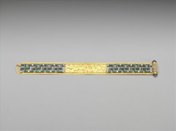 金鑲玉福壽萬年扁方