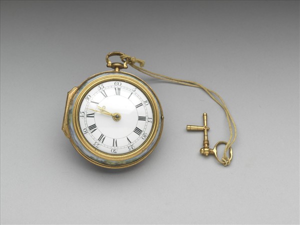 畫琺瑯西洋母子懷錶