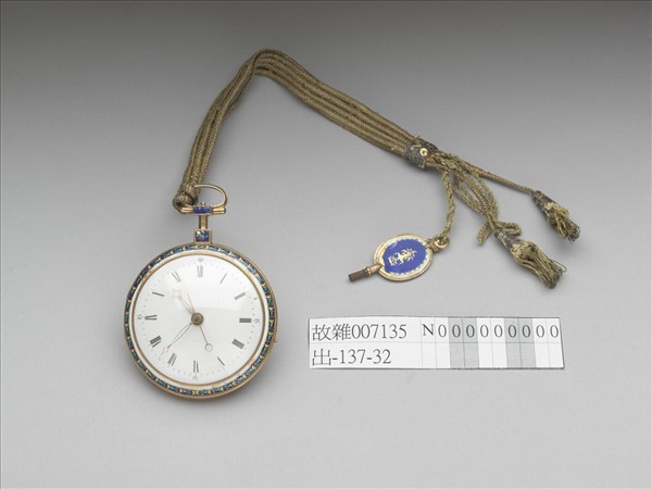 合金畫琺瑯西洋人物懷錶