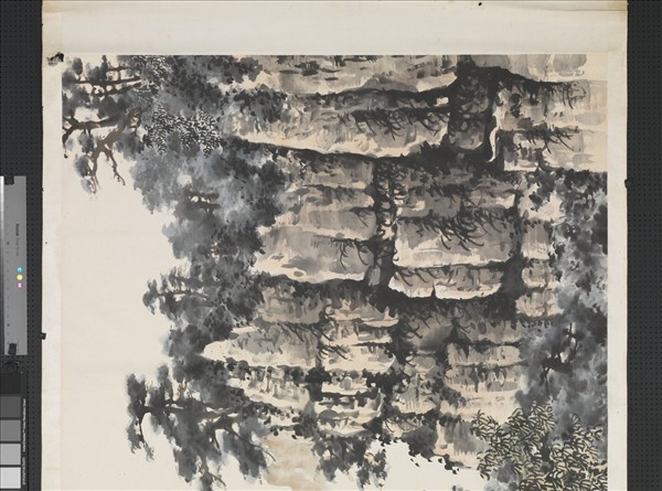 民國何漆園丹霞山色　橫披