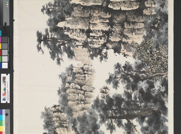 民國何漆園丹霞山色　橫披