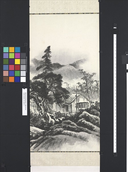 民國何漆園曹公潭五聯屏　軸