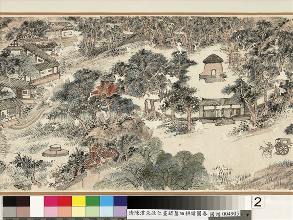 清陳澧跋朱啟仁畫墓田耕讀圖　卷