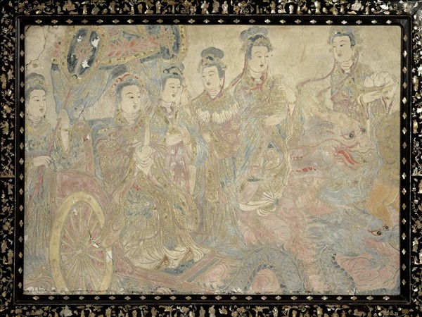 無款北方壁畫隨行菩薩　