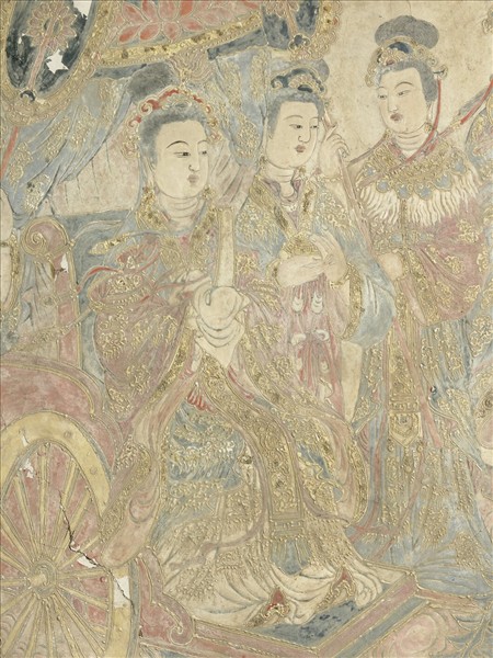 無款北方壁畫隨行菩薩　