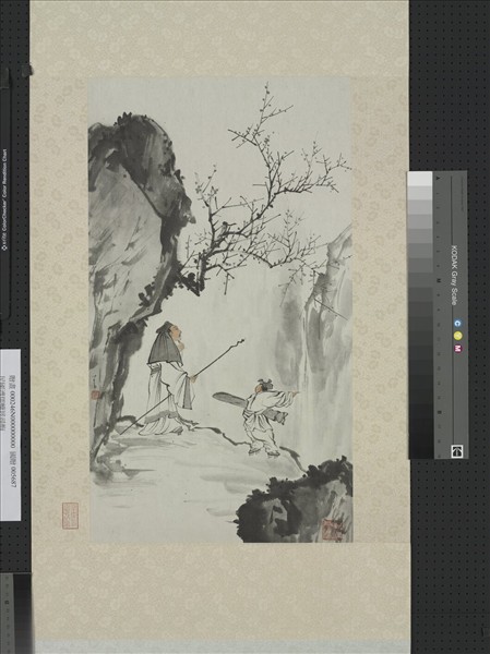 民國溥儒蠟屐尋梅　軸