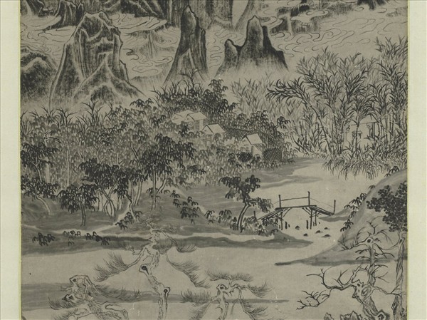 明冷謙硃砂庵圖　軸