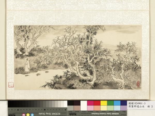 清董邦達山水　冊　平堤秋水