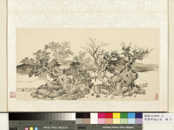 清董邦達山水　冊　高樹幽居