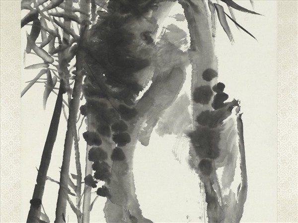 清蒲華墨竹六屏　軸　之六