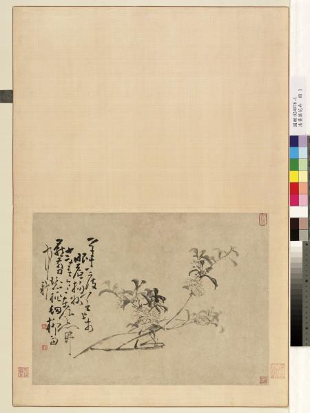 清黃慎花卉　冊　桃花