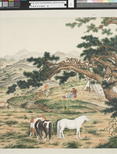 民國馬晉百駿圖　卷