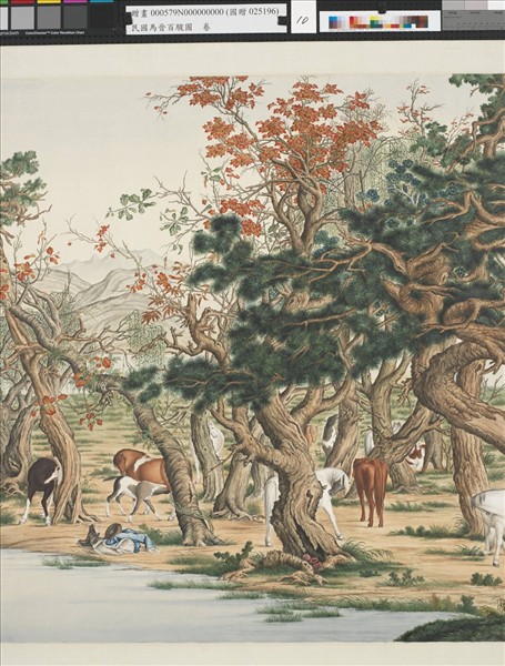 民國馬晉百駿圖　卷