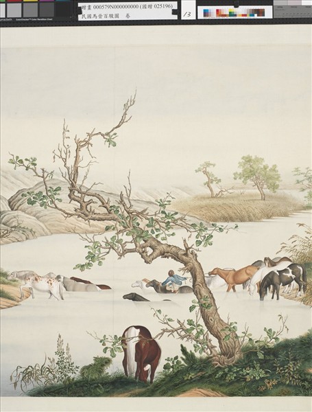 民國馬晉百駿圖　卷