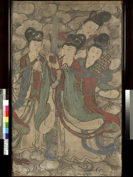 元人壁畫仙樂圖　壁畫