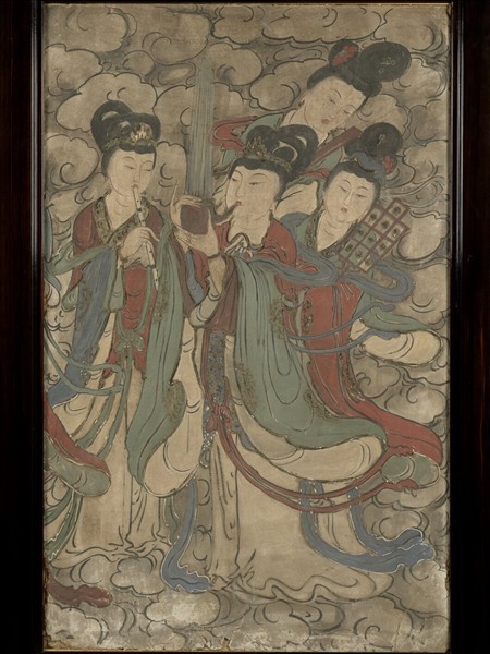 元人壁畫仙樂圖　壁畫