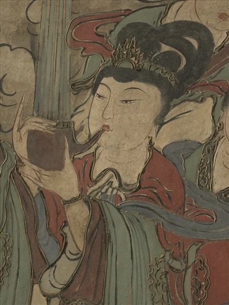 元人壁畫仙樂圖　壁畫