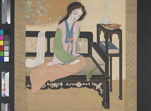 民國鄭褧裳閒情　軸