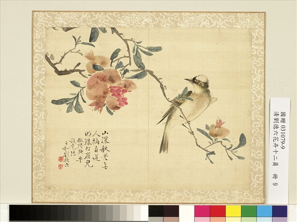 清劉德六花卉十二員　冊　仿陸治法