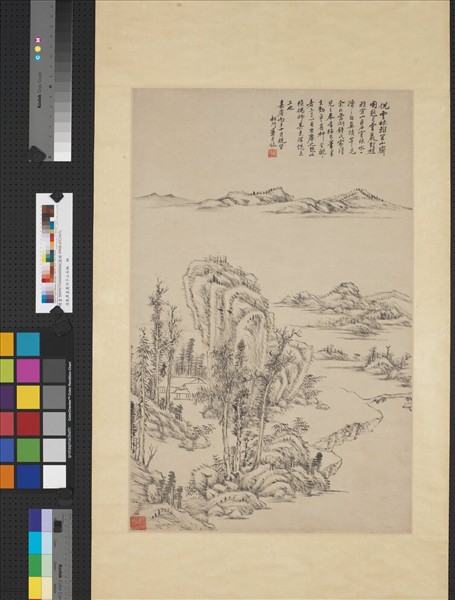 清戴彝山水　軸