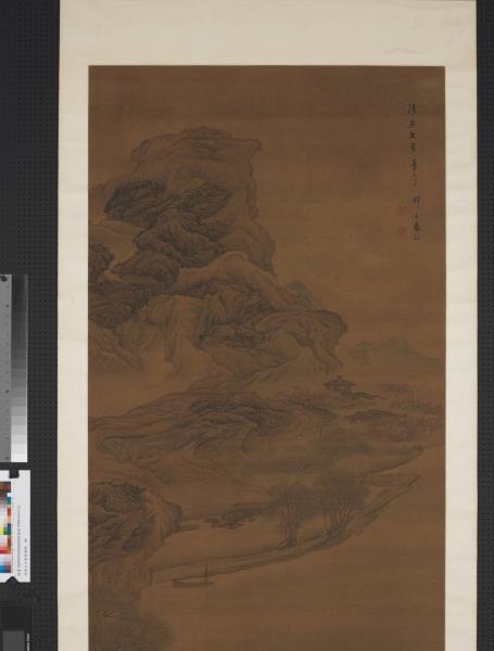 清袁江江南春圖　軸